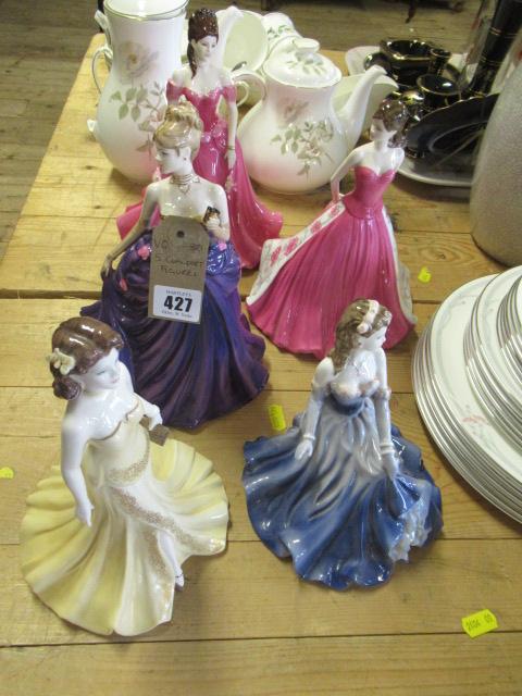 FIVE COALPORT FIGURES Image