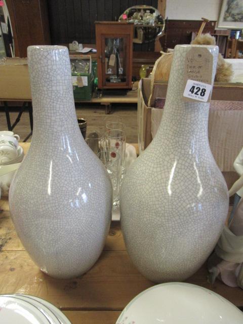 PAIR OF LARGE STUDIO POTTERY VASES Image