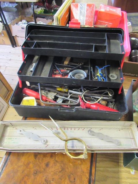 BOX OF TOOLS ETC Image