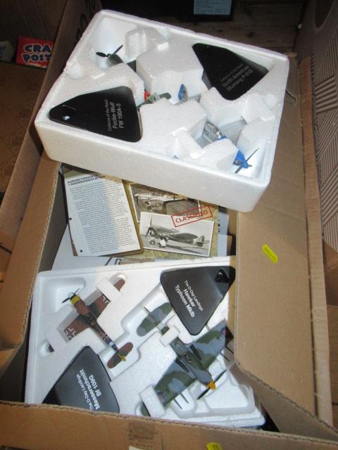 SEVEN BOXES OF ATLAS DIECAST AIRCRAFT MODELS Image