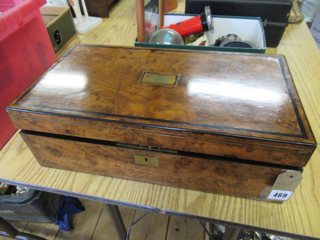 WALNUT INLAID WRITING SLOPE Image