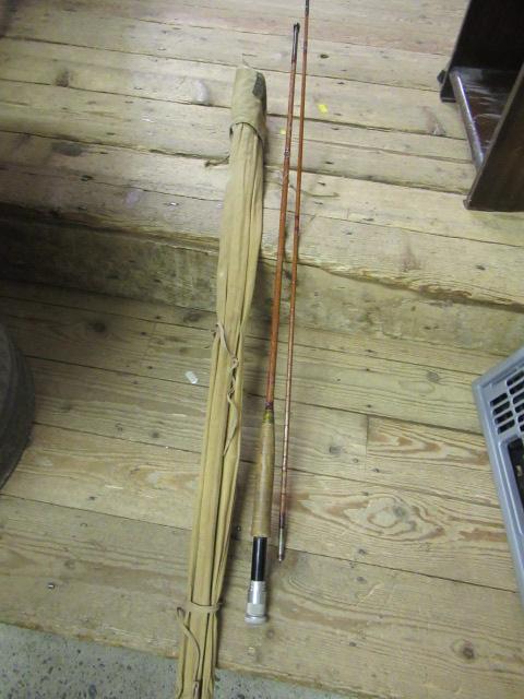 HARDY FISHING ROD IN CANVAS BAG Image