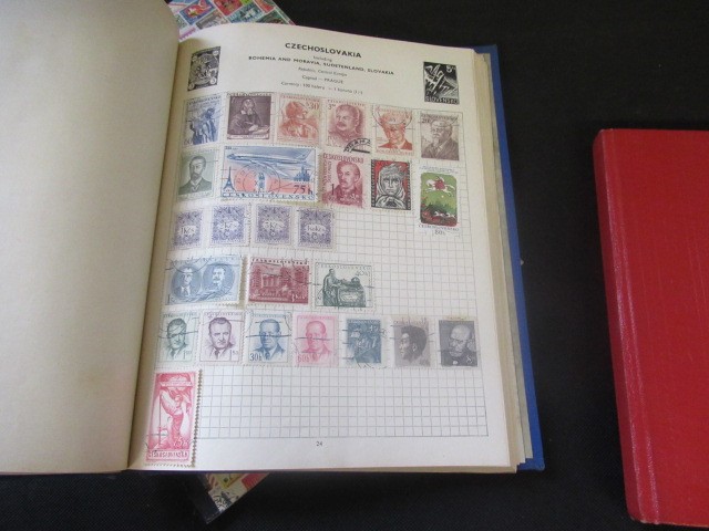 THREE ALBUMS OF MINT AND USED STAMPS INCLUDING CHINESE EXAMPLES Image
