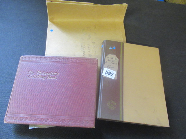 FOLDER AND TWO ALBUMS OF STAMPS Image