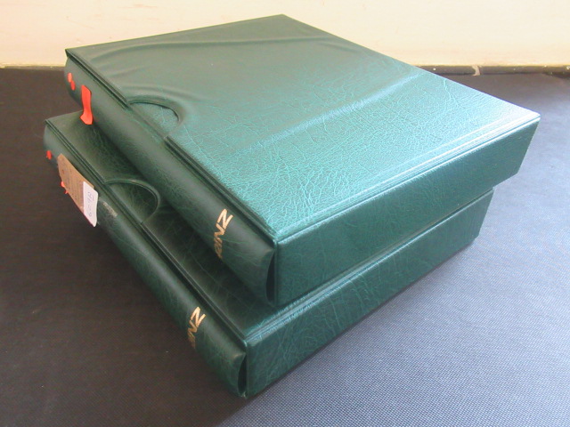 TWO GREEN ALBUMS OF MINT GERMAN STAMPS Image