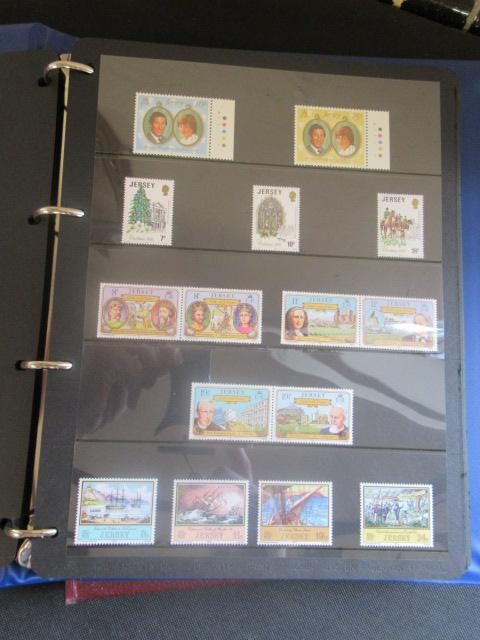 TWO ALBUMS OF MINT JERSEY STAMPS Image