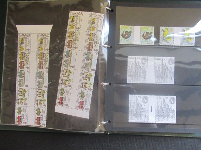 ALBUM OF MINT GB GUTTER PAIRS 1977-84 Image