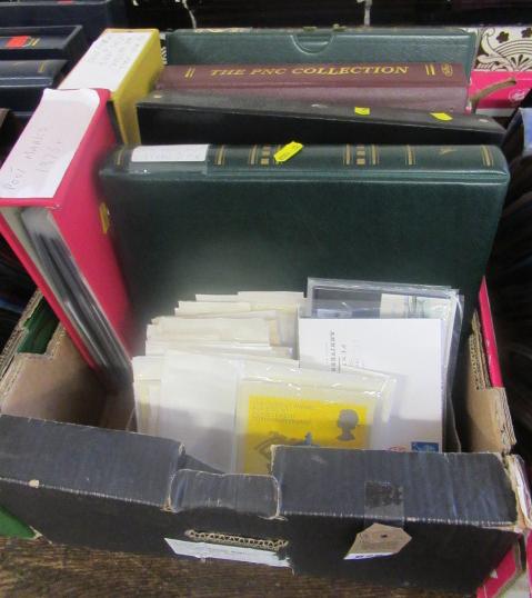 BOX OF COINS AND OTHER FIRST DAY COVERS AND PHQ CARDS ETC Image