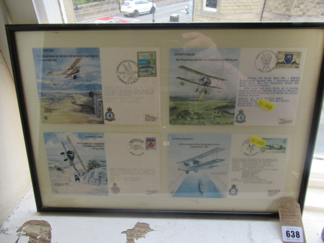 FRAMED ROYAL NAVAL SERVICE FIRST DAY COVERS Image