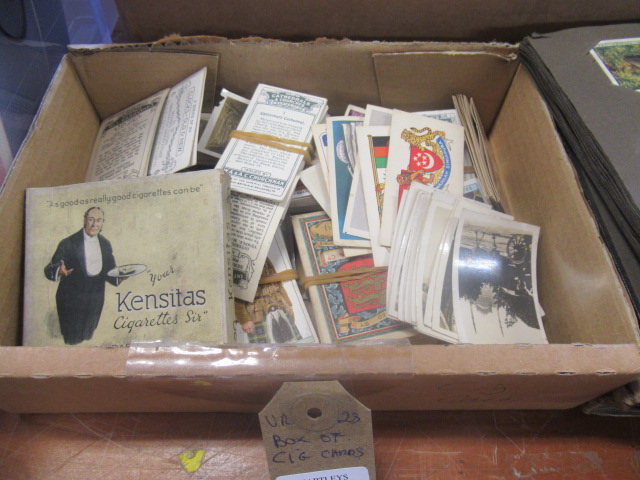 BOX OF CIGARETTE CARDS Image