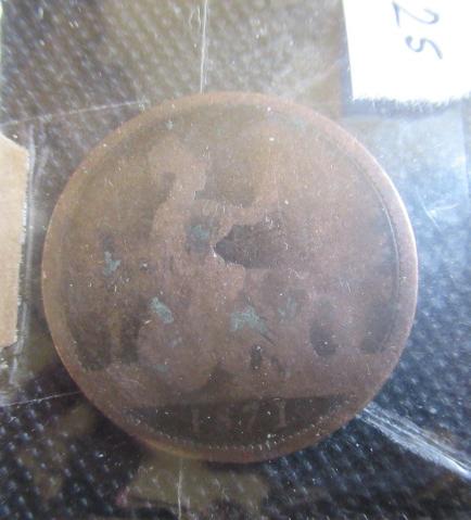 1891 RARE DATE PENNY Image