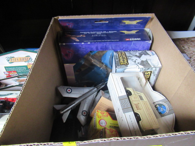 BOX OF CORGI AND OTHER DIECAST   Image