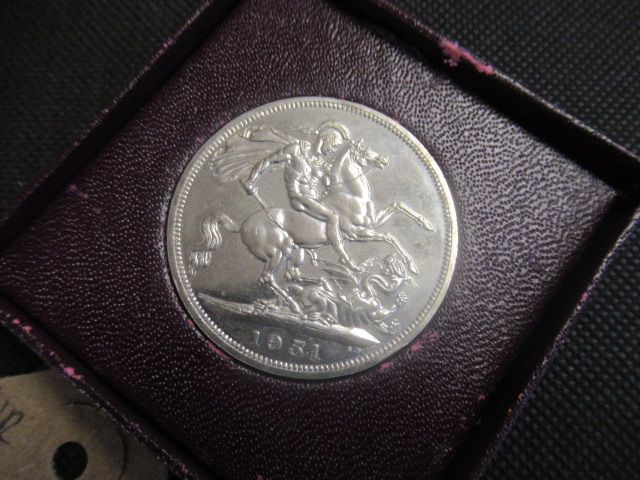 1951 FESTIVAL OF BRITAIN CASED CROWN Image