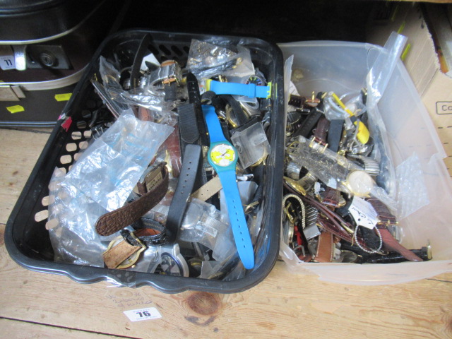 TWO BOXES OF WATCHES Image