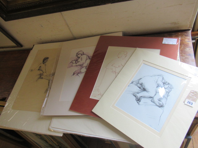 SIX UNFRAMED LIFE DRAWINGS BY ANN CARR Image