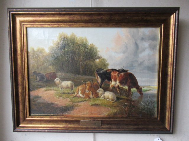 FRAMED OIL IN MANNER OF THOMAS SIDNEY COOPER Image