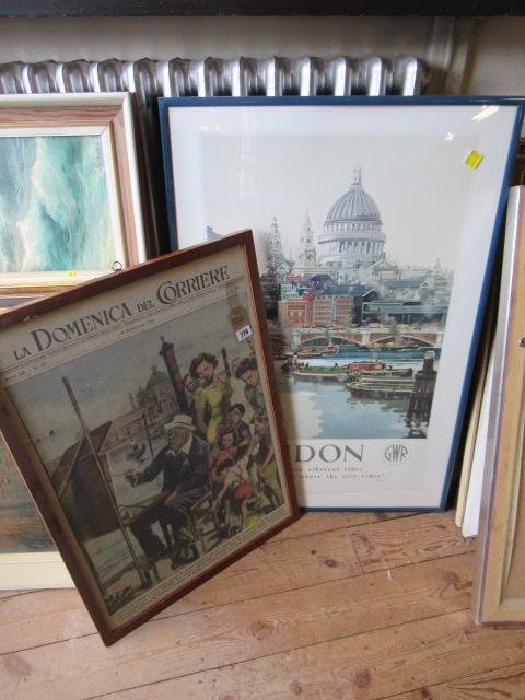 TWO FRAMED POSTERS Image