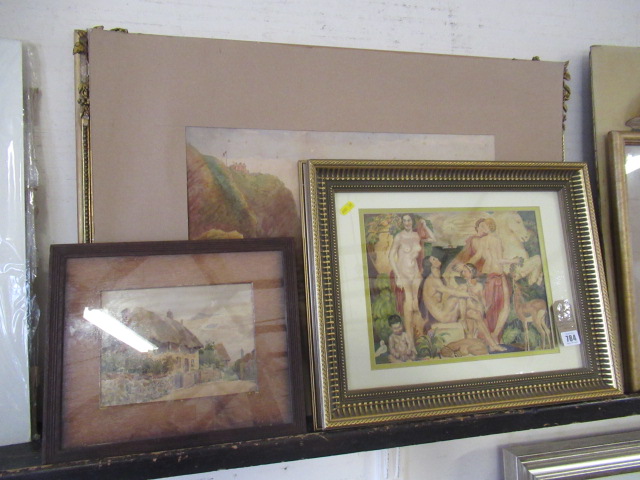 THREE FRAMED AND UNFRAMED WATERCOLOURS' Image