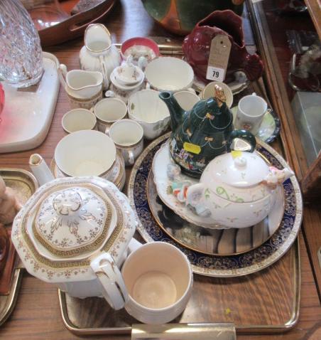 TRAY OF CERAMICS INCLUDING AYNSLEY AND MEAKIN ETC Image