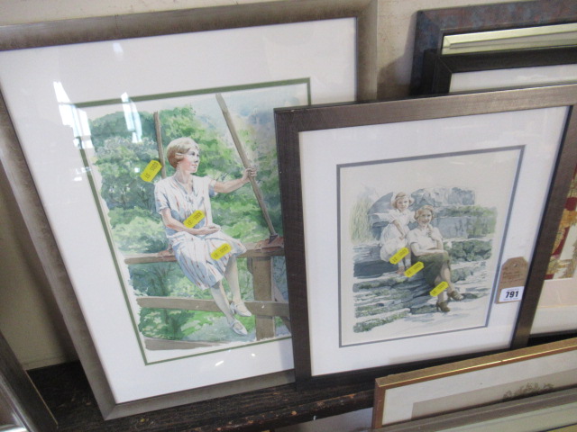 PAIR OF WATERCOLOURS BY SA GARDNER Image