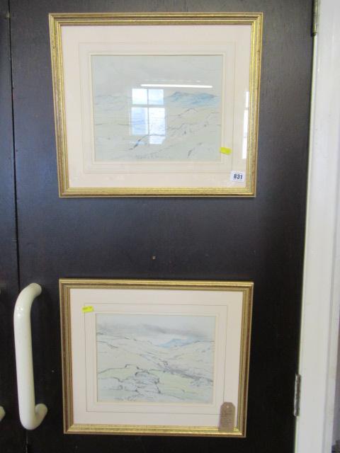 PAIR OF COLOURED PENCIL AND CONTE PICTURES BY SIR HERBERT HUGHES STANTON Image