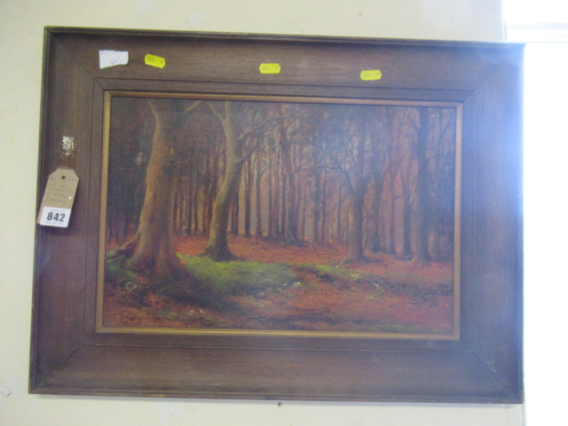 OIL ON BOARD BY J FOSTER NEWAY Image