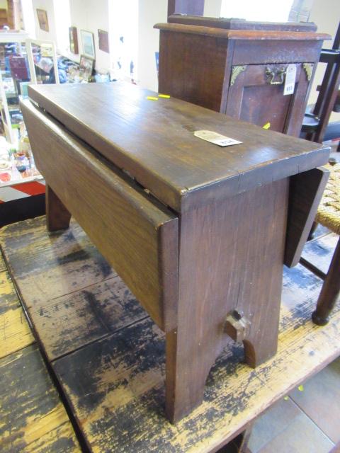 SMALL RUSTIC DROP LEAF TABLE Image