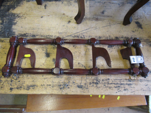 MAHOGANY HAT RACK Image