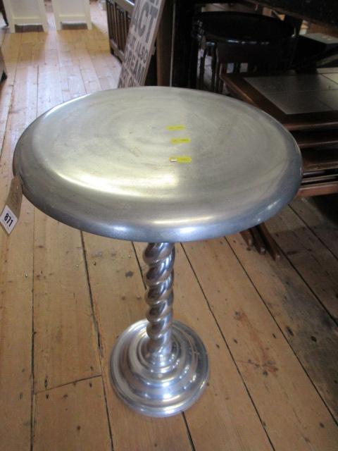 ALUMINIUM BARLEY TWIST SIDE TABLE Image