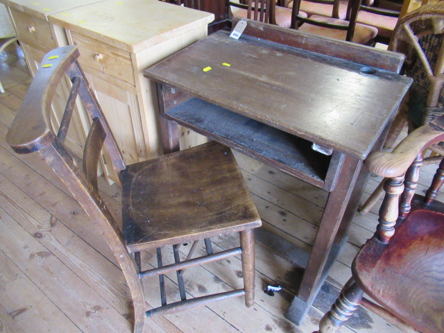 VINTAGE SCHOOL DESK AND CHAIR Image