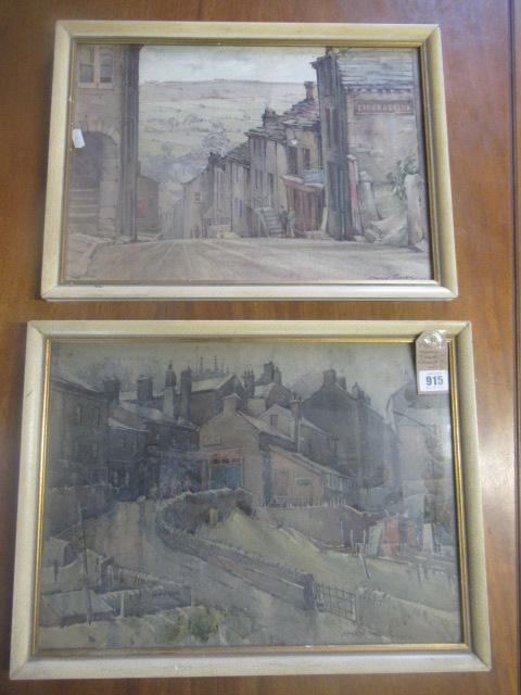 PAIR OF HAWORTH WATERCOLOURS BY HARRY TURNER Image