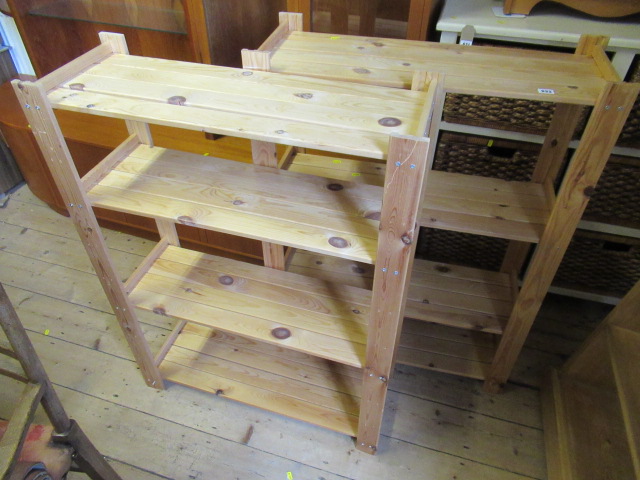 TWO SHELVING UNITS Image