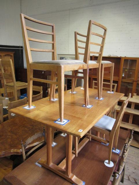 HEALS 1960s DINING TABLE AND SIX CHAIRS Image