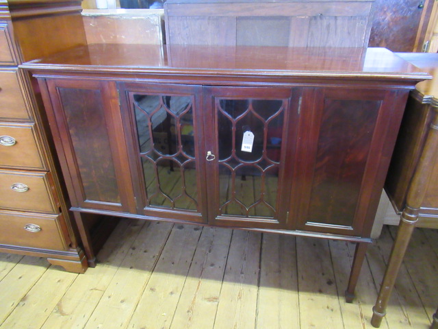 GLAZED FRONT MAHOGANY SIDEBOARD Image