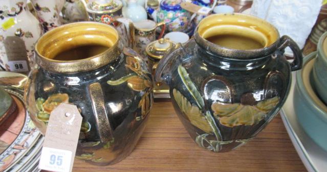 PAIR OF THOMAS FORESTER "REMBRANDT" WARE VASES Image