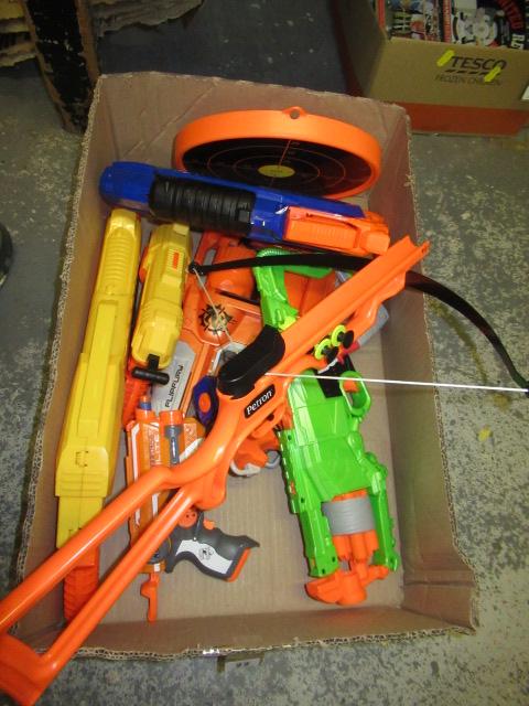 BOX OF NERF GUNS ETC Image