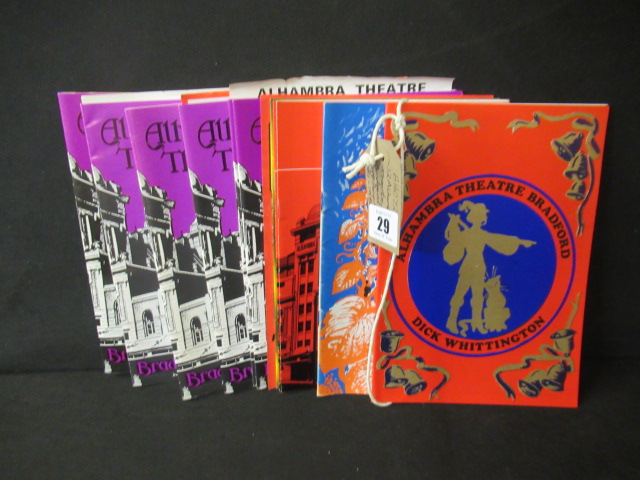 TWELVE 1970S AND 80S BRADFORD ALHAMBRA THEATRE PROGRAMMES Image