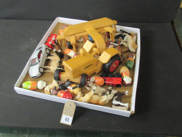 TRAY OF OLD TOYS Image