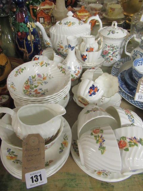 AYNSLEY DINNERWARE AND ANOTHER DINNER SET Image