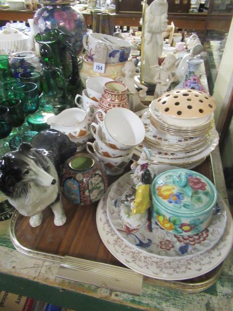 TRAY OF COLCLOUGH AND OTHER CERAMICS Image