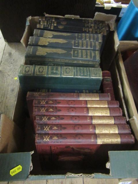 BOX OF ANTIQUARIAN BOOKS INCLUDING SIX VOLUME LIFE OF GLADSTONE SET Image