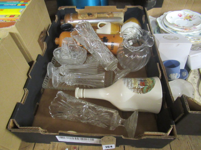 BOX OF GLASS AND STONEWARE ETC Image