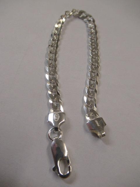SILVER CURB LINK BRACELET - 8.4G Image