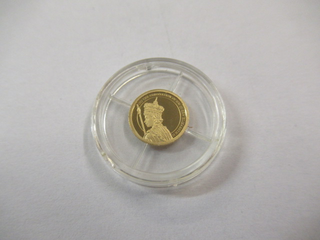 14CT GOLD ELIZABETH II DIAMOND JUBILEE COIN - 0.5G Image