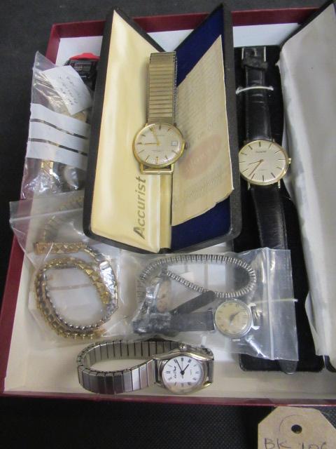 QUANTITY OF WATCHES AND WATCH SPARES ETC Image