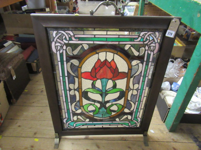 STAINED GLASS FIRESCREEN Image
