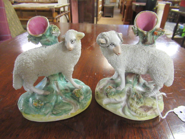 PAIR OF CERAMIC SHEEP Image