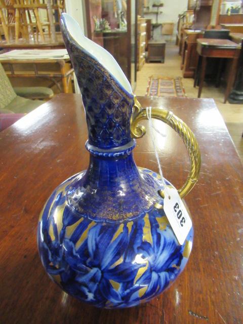 BLUE AND GILT PITCHER Image