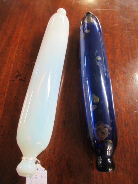 TWO GLASS ROLLING PINS Image