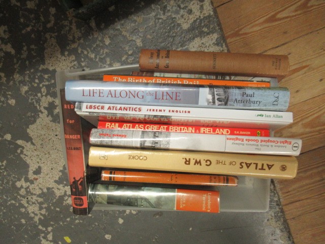 TWO BOXES OF RAILWAY BOOKS Image